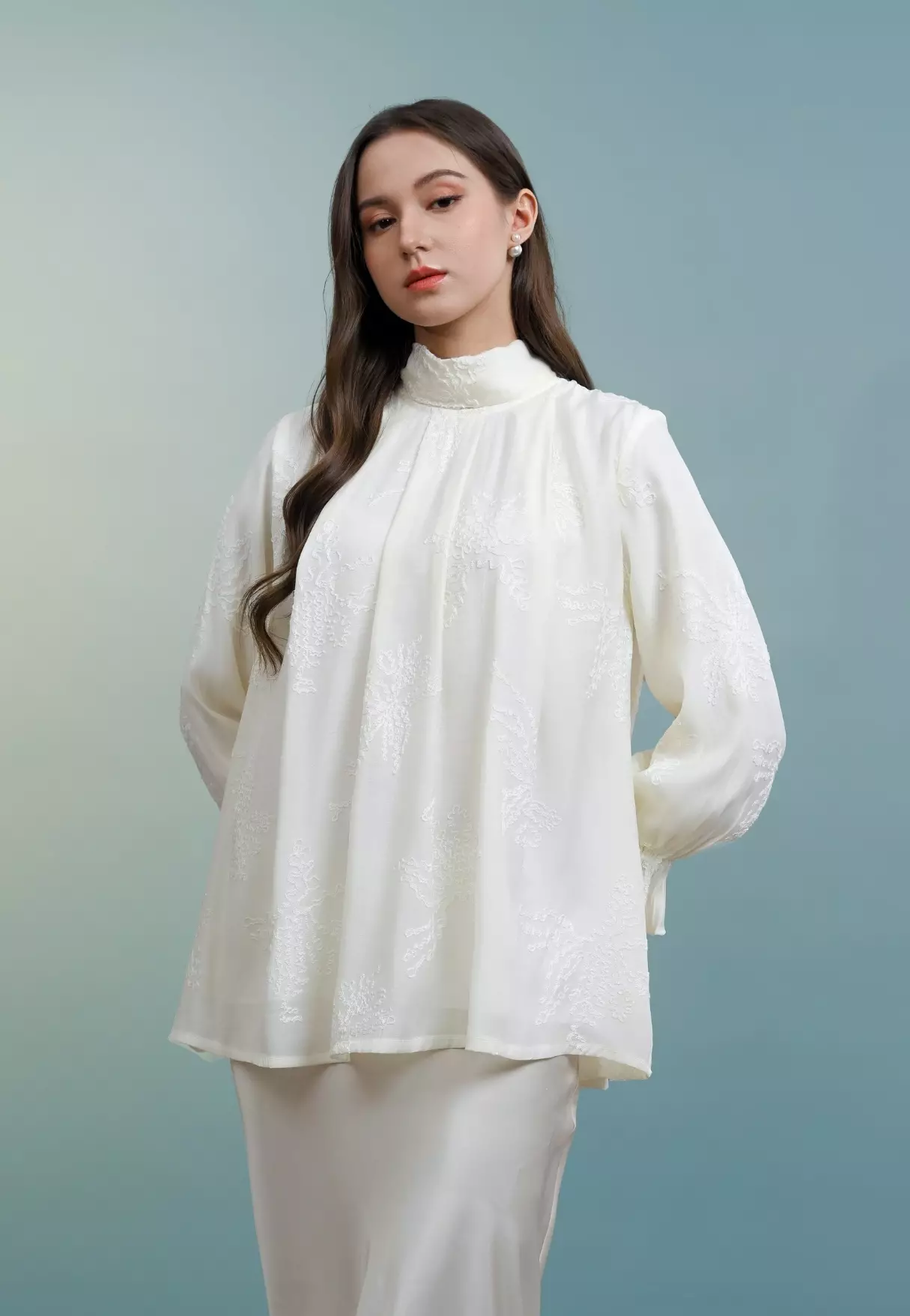 Aurine Blouse - Pearl