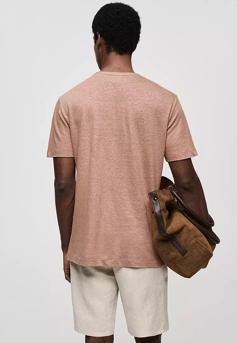 Regular-Fit Linen T-Shirt