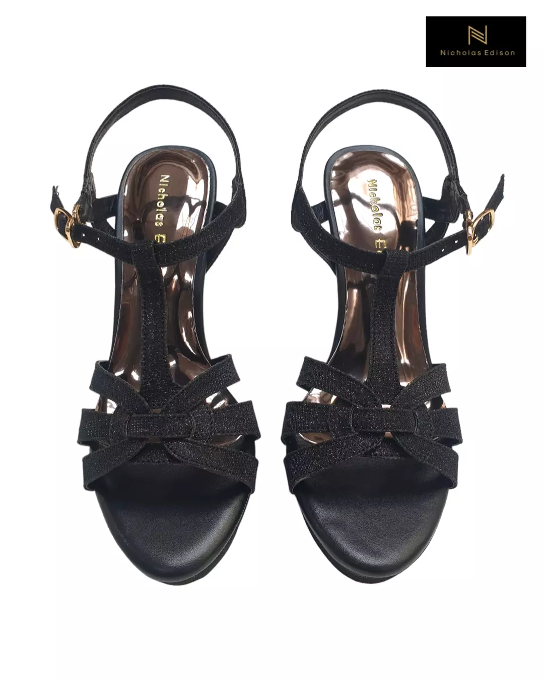 Nicholas Edison Heel Tiara Black
