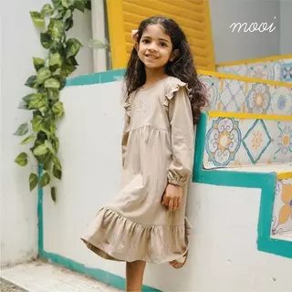 Mooi Dress Anak Gamis Anak Perempuan Raya Collection Madinah Gamis - Dusty Pink