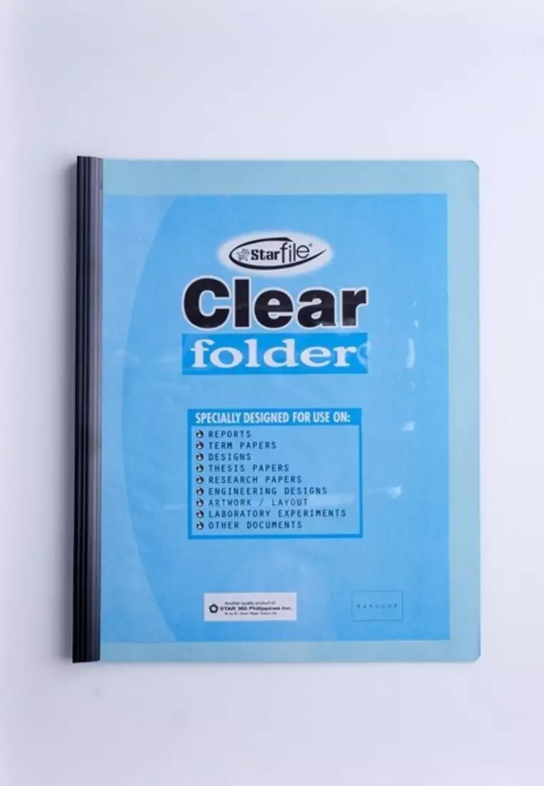 Buy Starfile Deep Color Clear Slide Folder 8-1 2`x11` Blue 25 Pcs. 2024 