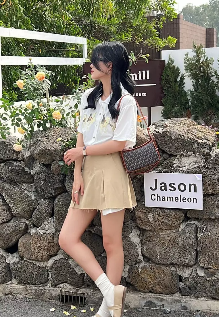 EMO - Dog Tooth side trunk Bag- Brown