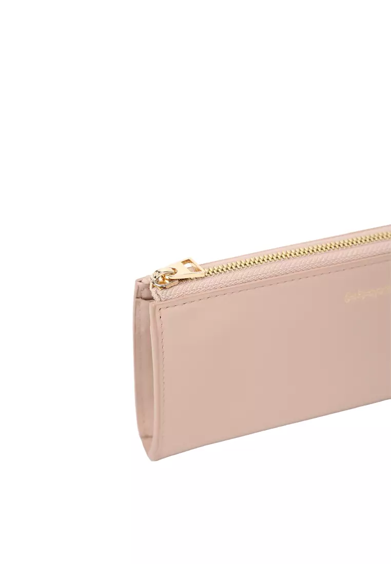 L-Zip Long Wallet - Pastel Pink