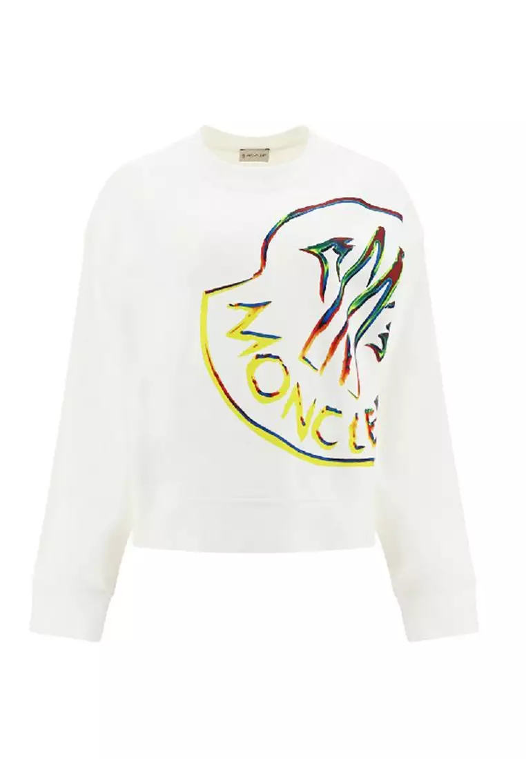 Buy Moncler Moncler Oversized Colorful Logo Printed Sweatshirt in