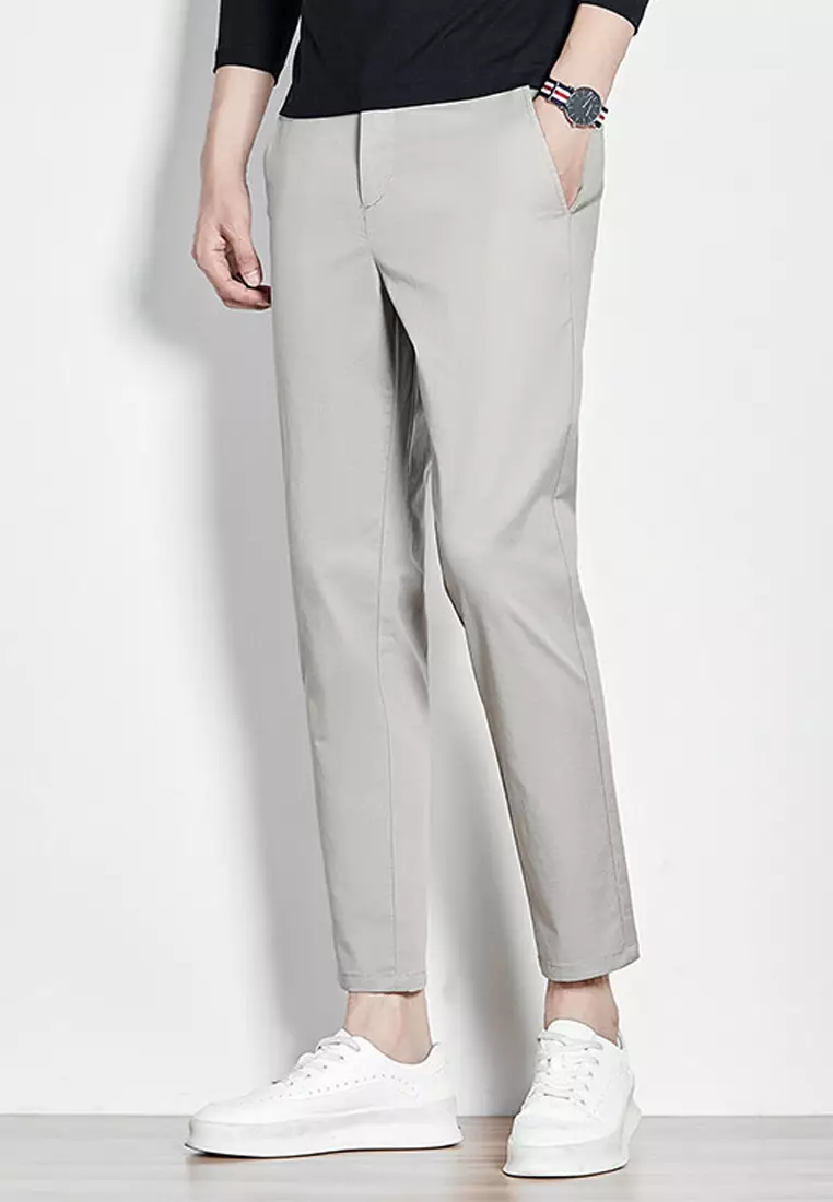 VANSA Casual Slim Straight Ninth Trousers VCM P9899227