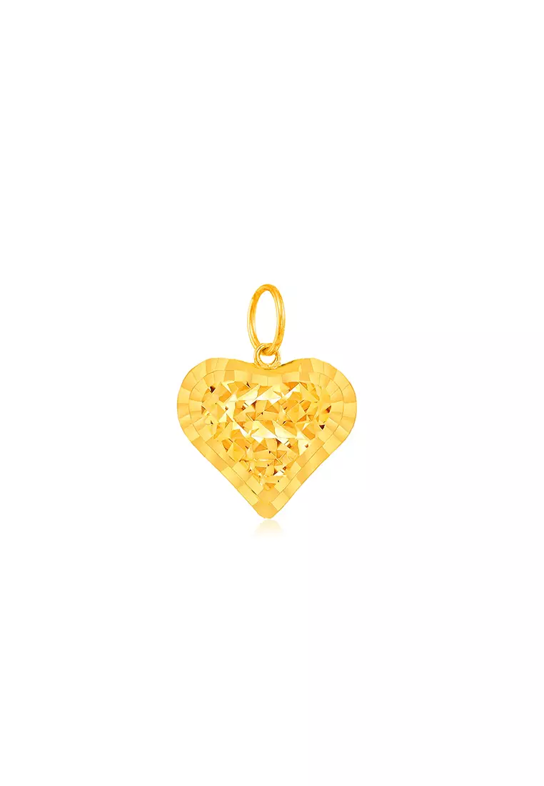 375/9K Gold Love Pendant B257 (M Size)