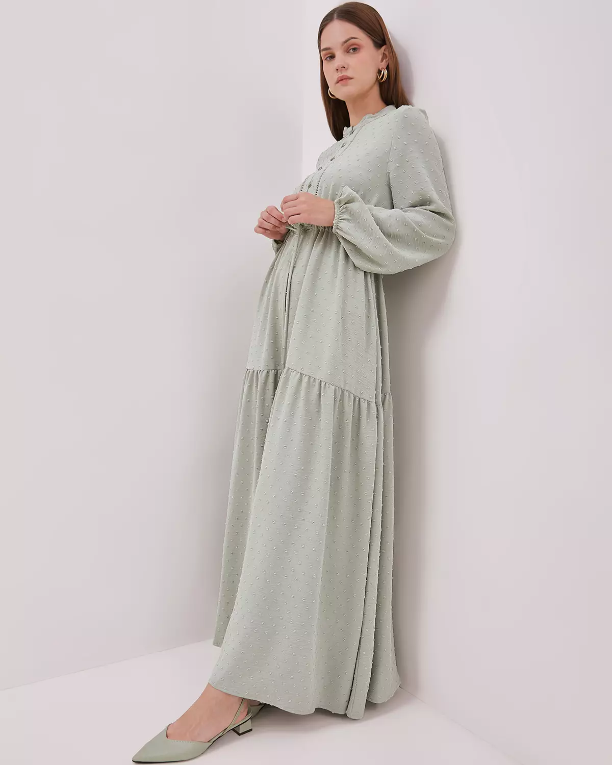 WOMEN'S SAGE GREEN ROBE
