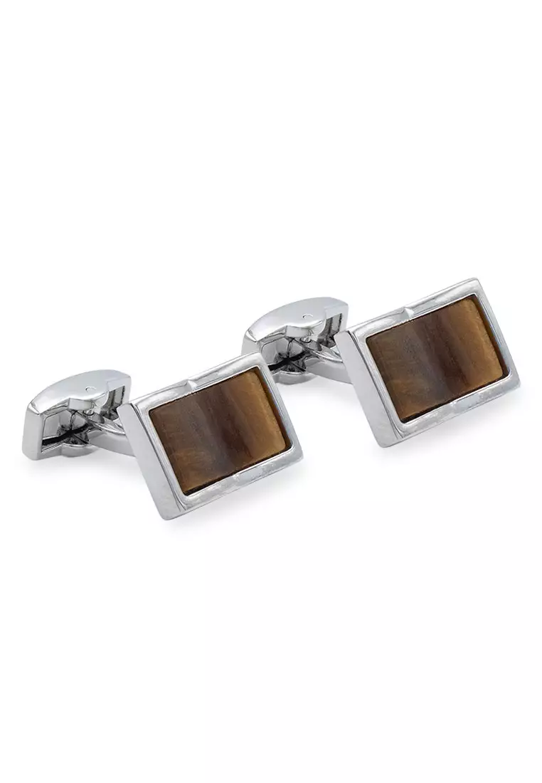 Yare Cat-Eye Concave Cufflink