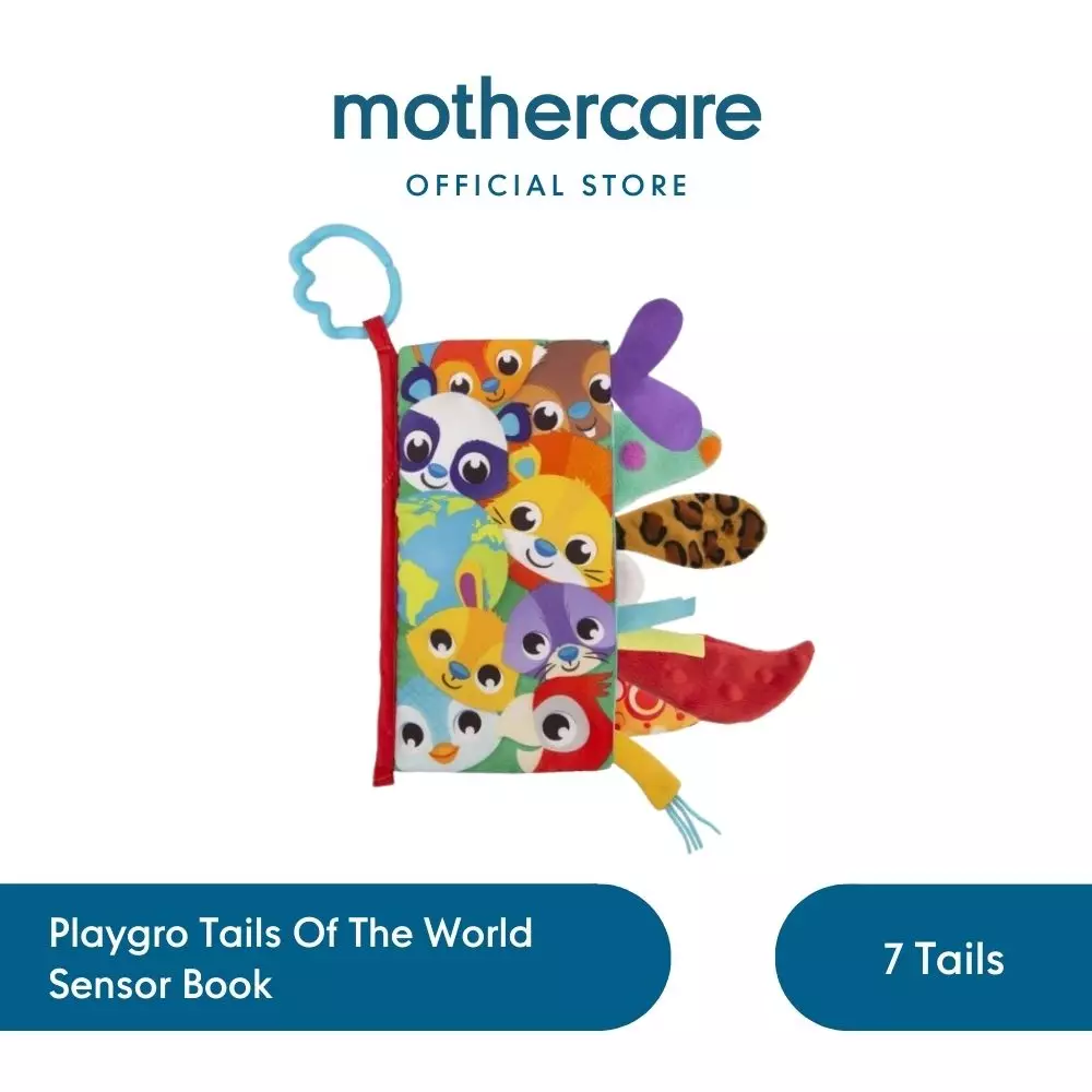 Playgro Tails Of The World Sensor Book - Buku Bayi