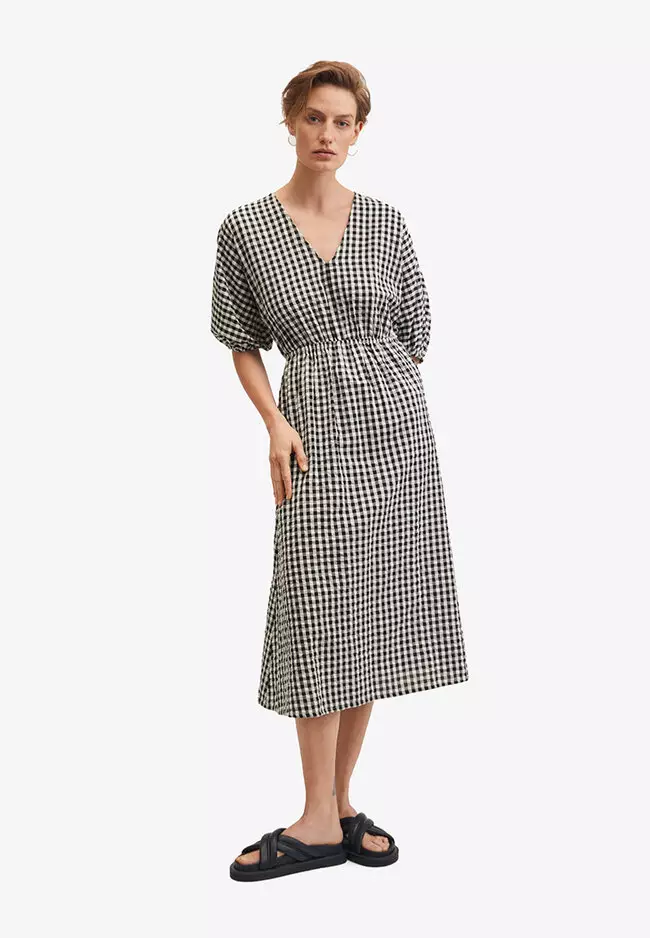Buy Mango Gingham Check Cottoned Dress 2024 Online ZALORA