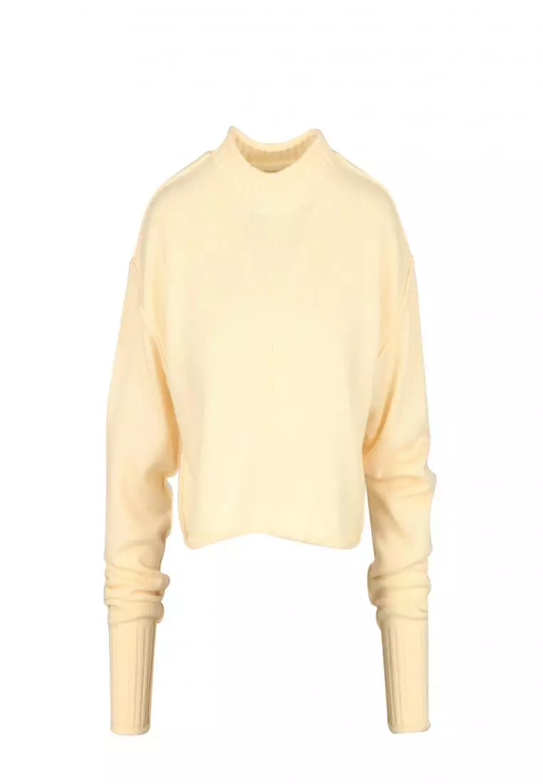 Cashmere beige sweater on sale