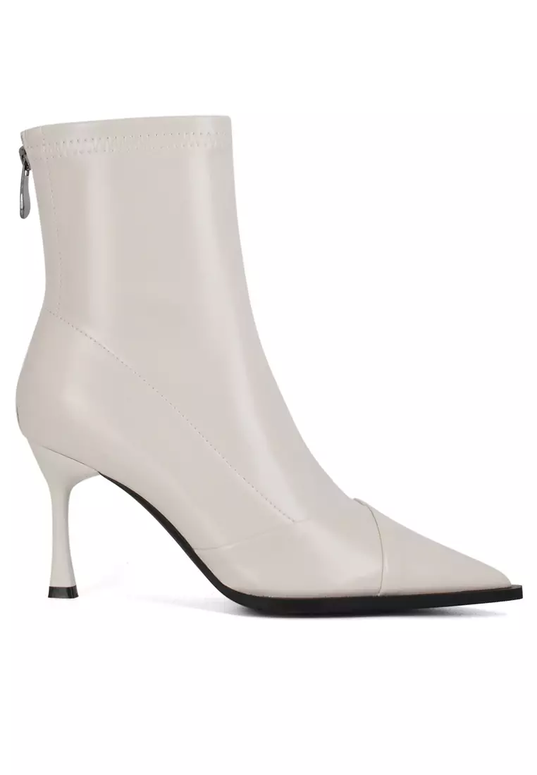 8CM Pointy Zipper Ankle Boots XJ8288 6