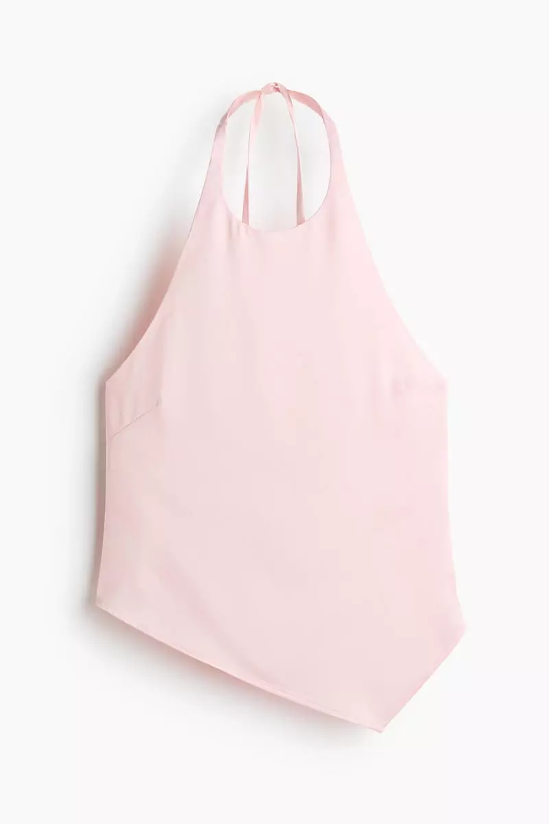 Asymmetric halterneck top