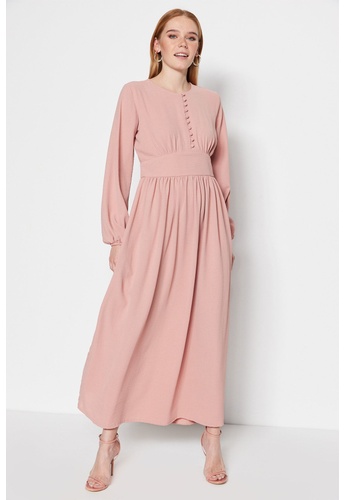 pink dress modest