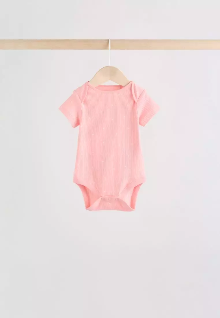 Baby Short Sleeve Bodysuits 5 Pack