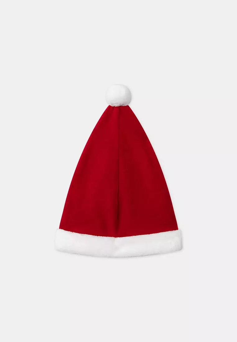 Red Velvet Romper with Santa Hat