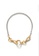 MONDAY EDITION silver and gold Linked Chunky Hoop Necklace CD1CAAC3C35C52GS_1