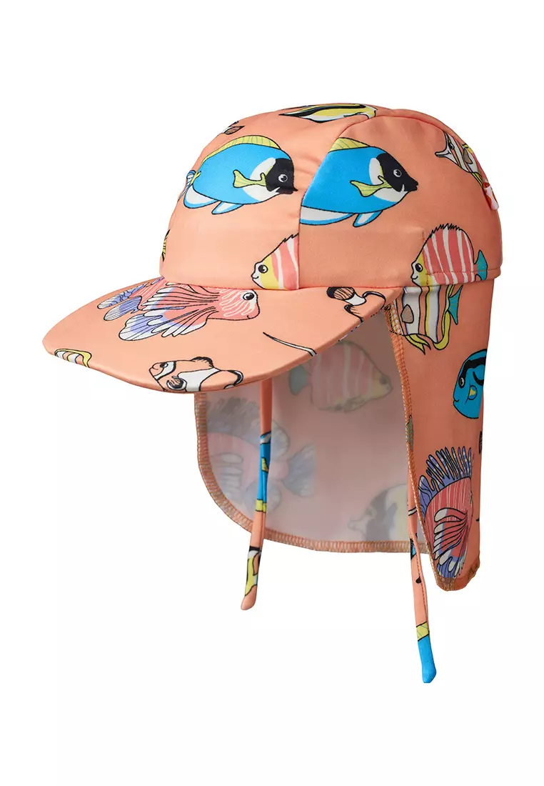 UV50 sun hat with fish