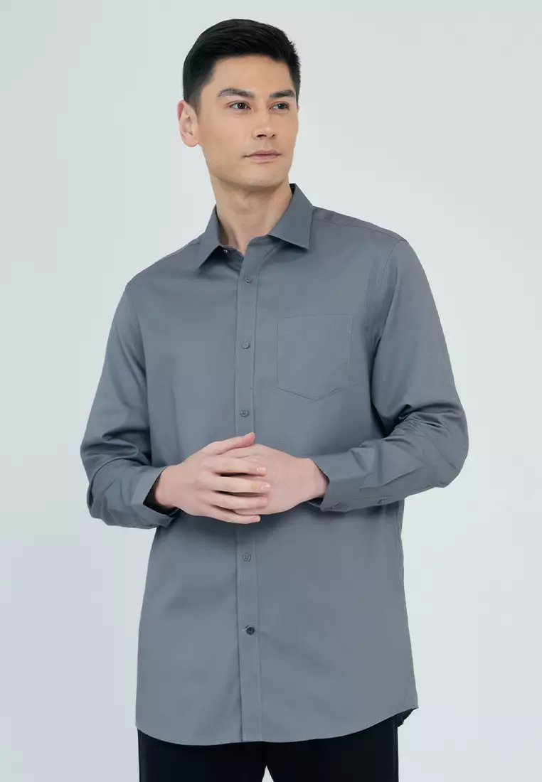 Regular Fit Textured Dress Shirt