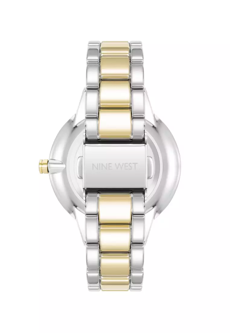 NW2099BKTT0000 Gold Two-Tone Round Watch With Black Matte Dial