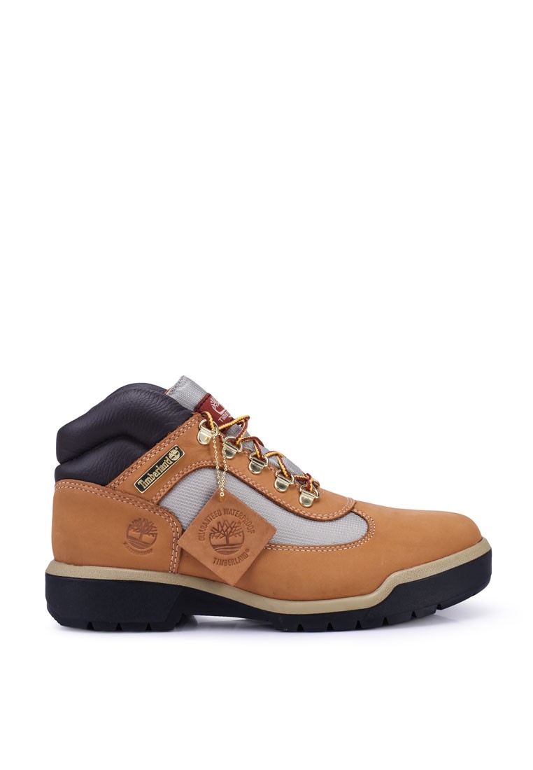 Waterproof Leather and Fabric Mid Boots