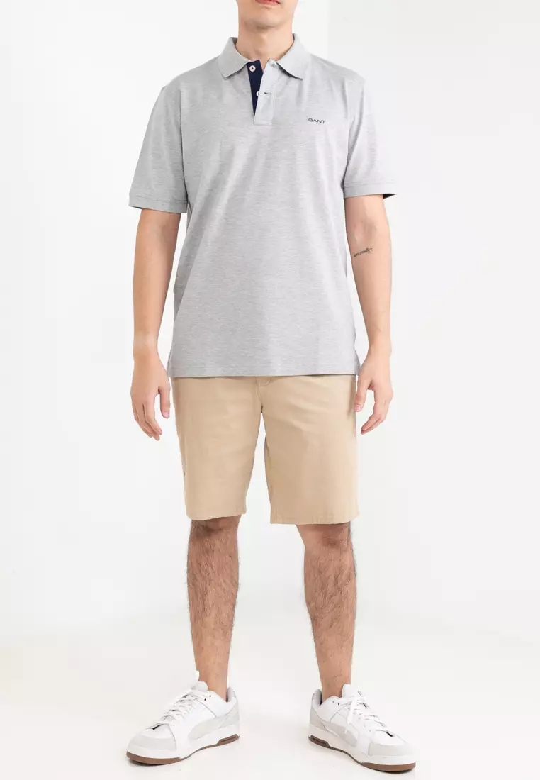 Contrast Pique Polo Shirt