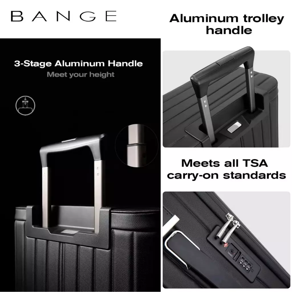 BANGE YL200 koper kabin 20 inch TSA LOCK-Black