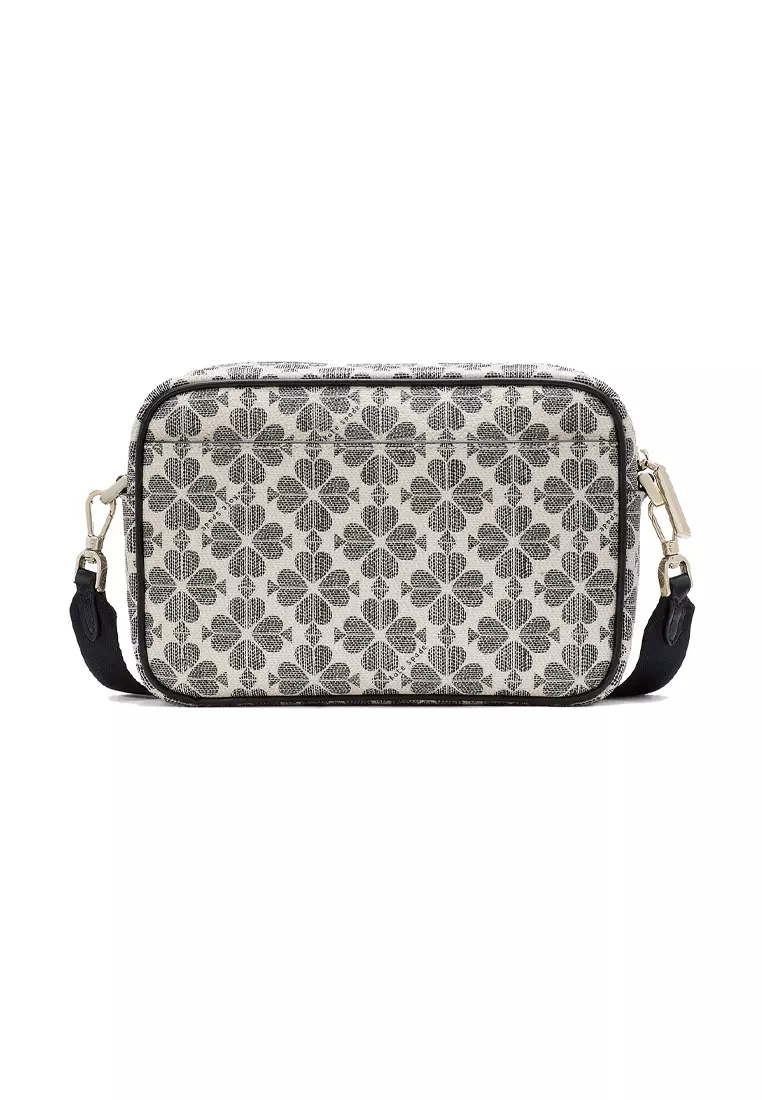 Signature Spade Flower Mini Camera Bag Black Multi KK063