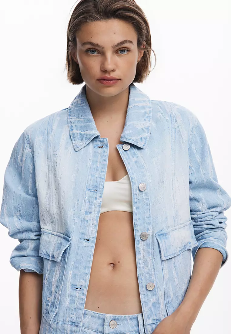 Denim jacket with pockets for women I Desigual.com