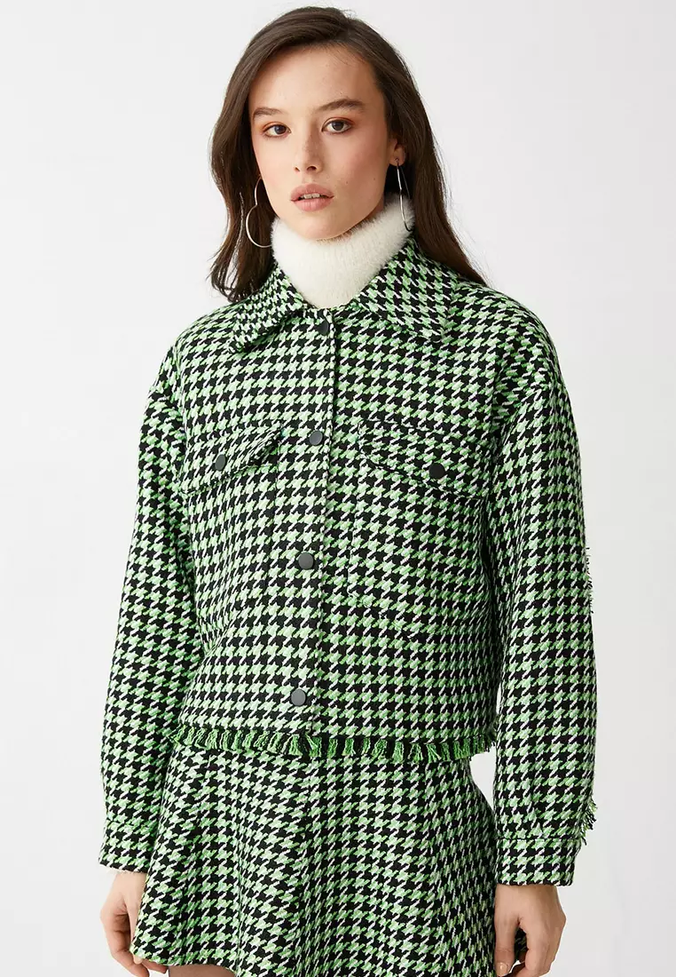 Pocket Tweed Tassel Jacket