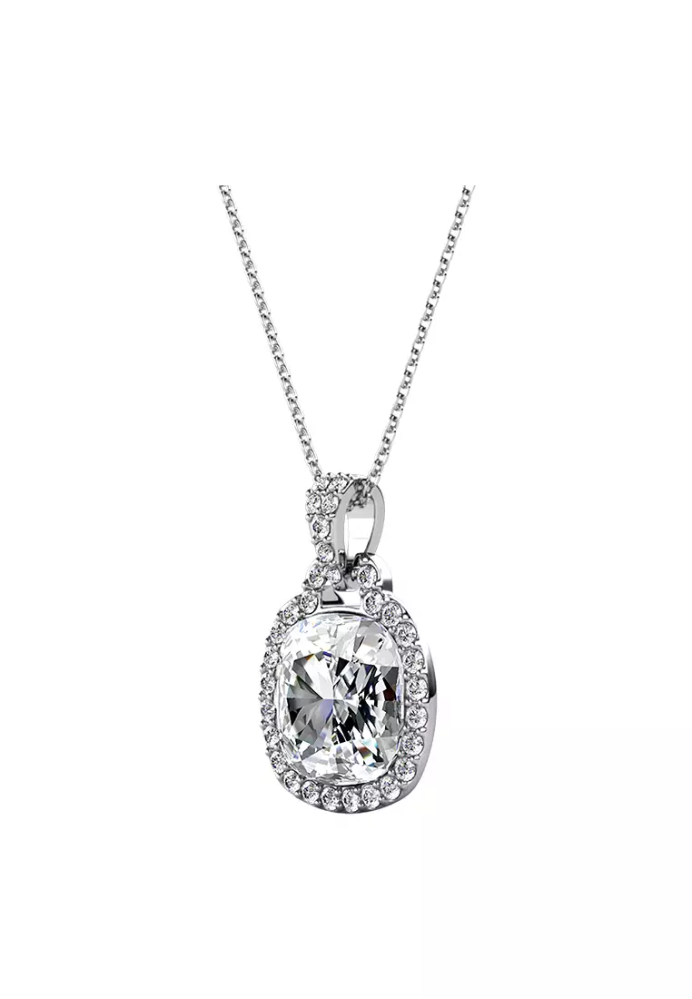 Madison Pendant White WG - Kalung Crystal Swarovski by Her Jewellery