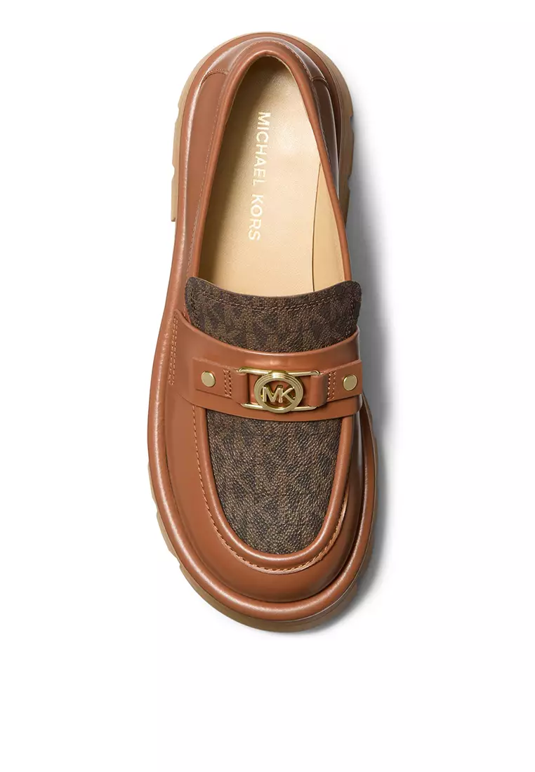 Mandy 商標拼色厚底懶佬鞋