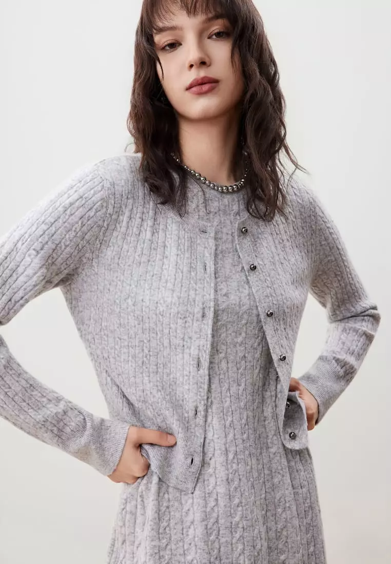 G2000 Cable Cropped Cardigan