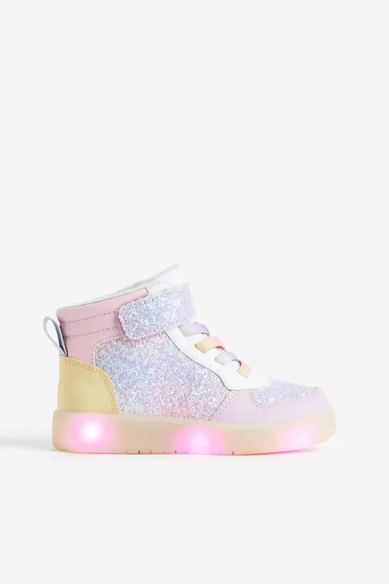 Discount on H&m  shoes - SKU: Warm-Lined Flashing Hi-Top Trainers