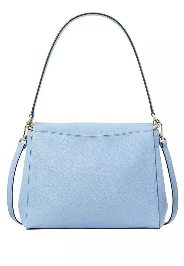 Leila Medium Flap Shoulder Bag - Blue