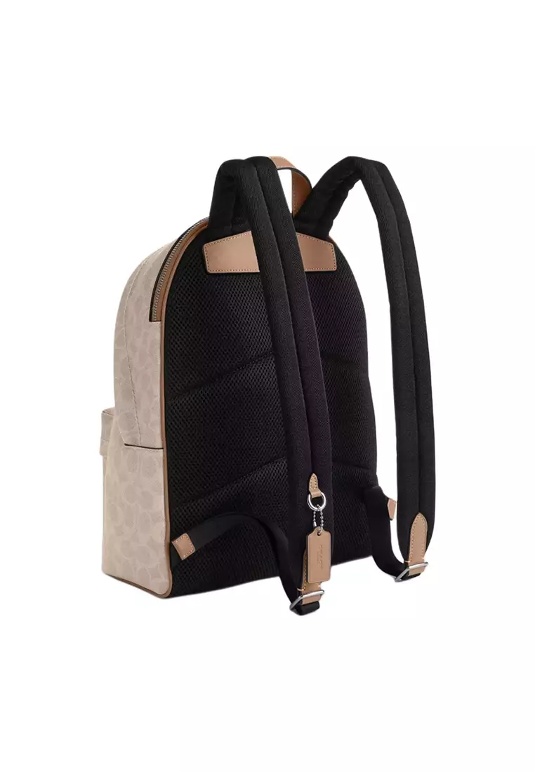 Women's Backpack in Sandy Yellow with Gray Brown CDW76