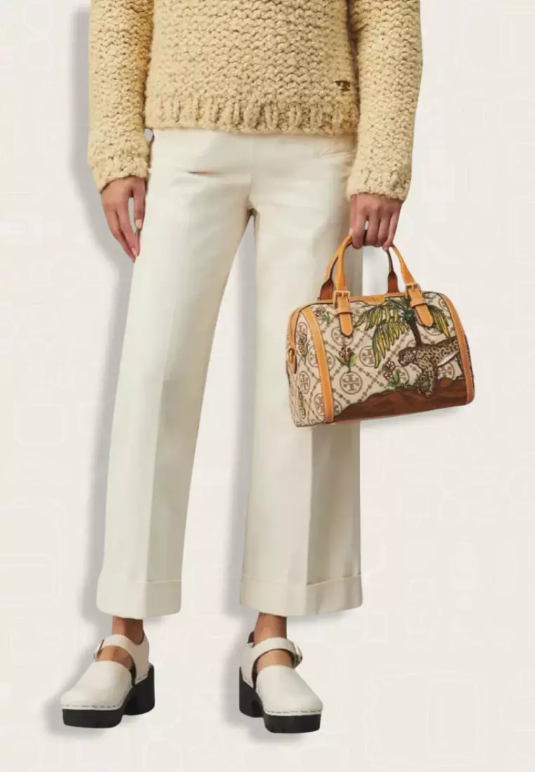 Tory Burch T Monogram Jacquard Embroidered Duffle Hazel