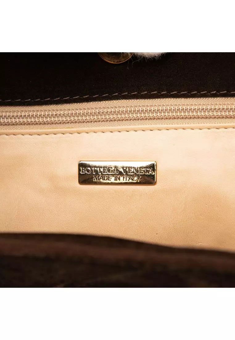 Pre-Loved Bottega Veneta Suede Intrecciato Tote