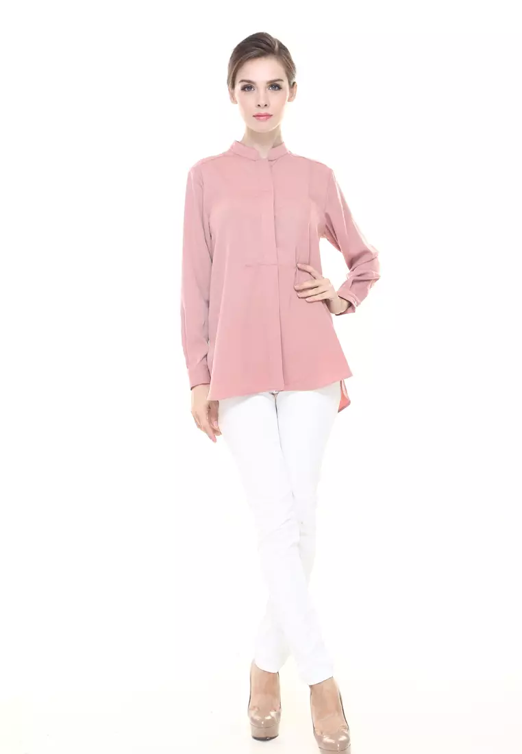 Eva Suit Top in Peach Nude