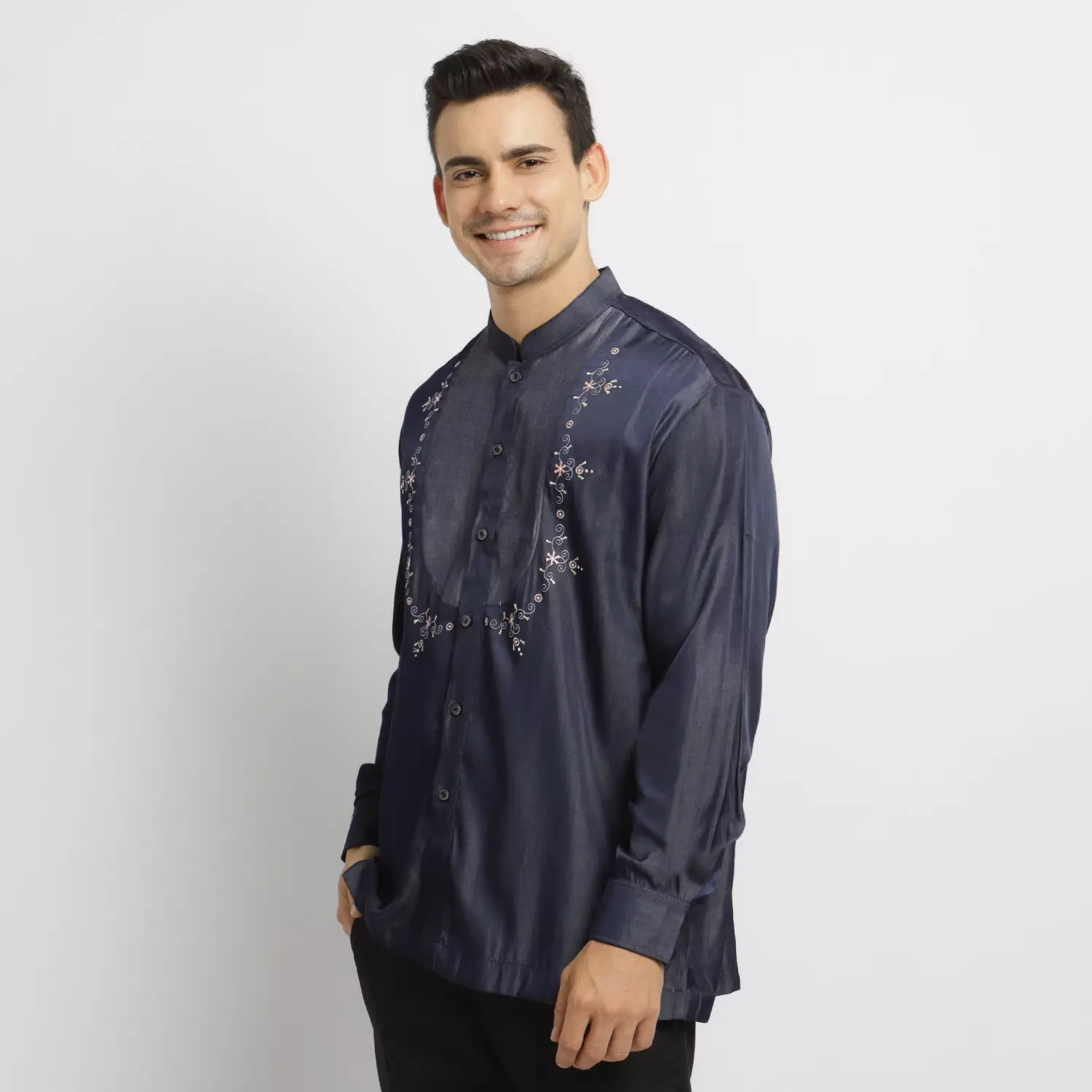 Baju Koko Denim KK Desta Denim