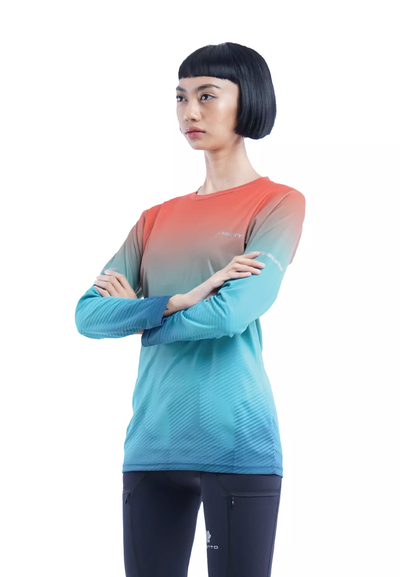 Tiento Jersey Running Anti UV Kaos Olahraga Lari Wanita Lengan Panjang Baju Dryfit Long Sleeve Women Xceleration