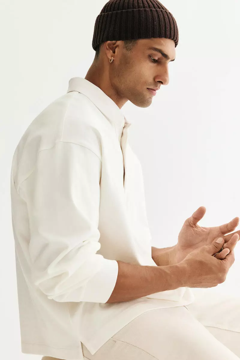 Loose Fit Cotton polo shirt