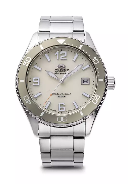 Orient Mako Silver Stainless Steel Analog Quartz Watch For Men RA-WJ0003S10B