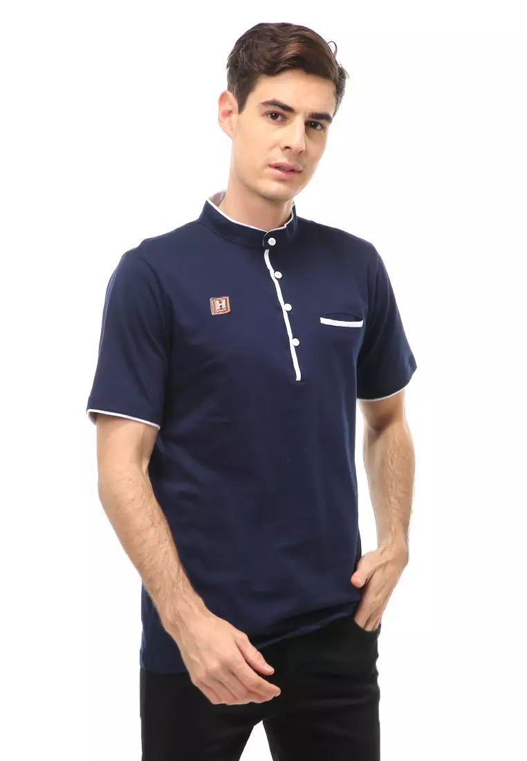 Jack Atasan Formal Pria T-Shirt Kaos Polo Kerah Sanghai Short Sleeve Material Cotton ORIGINAL
