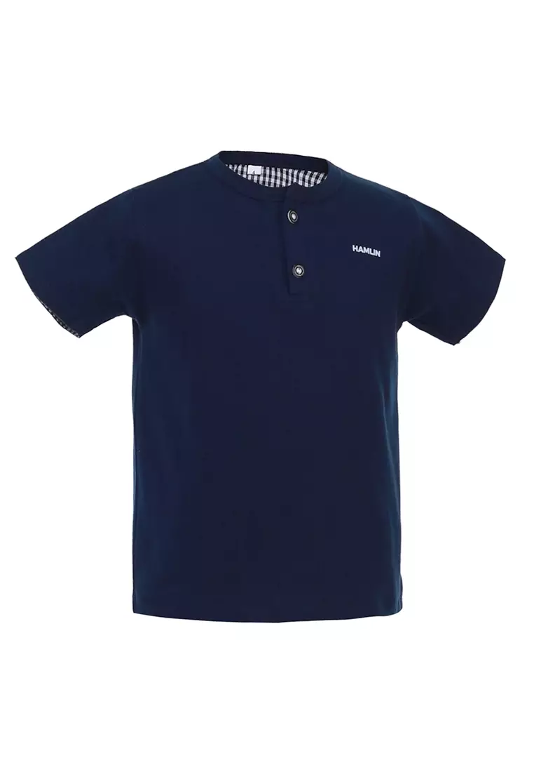 Mateo Kaos Polo Anak Laki-laki Lengan Stick Balik Childrens Tshirt Polos Material Cotton ORIGINAL - Navy
