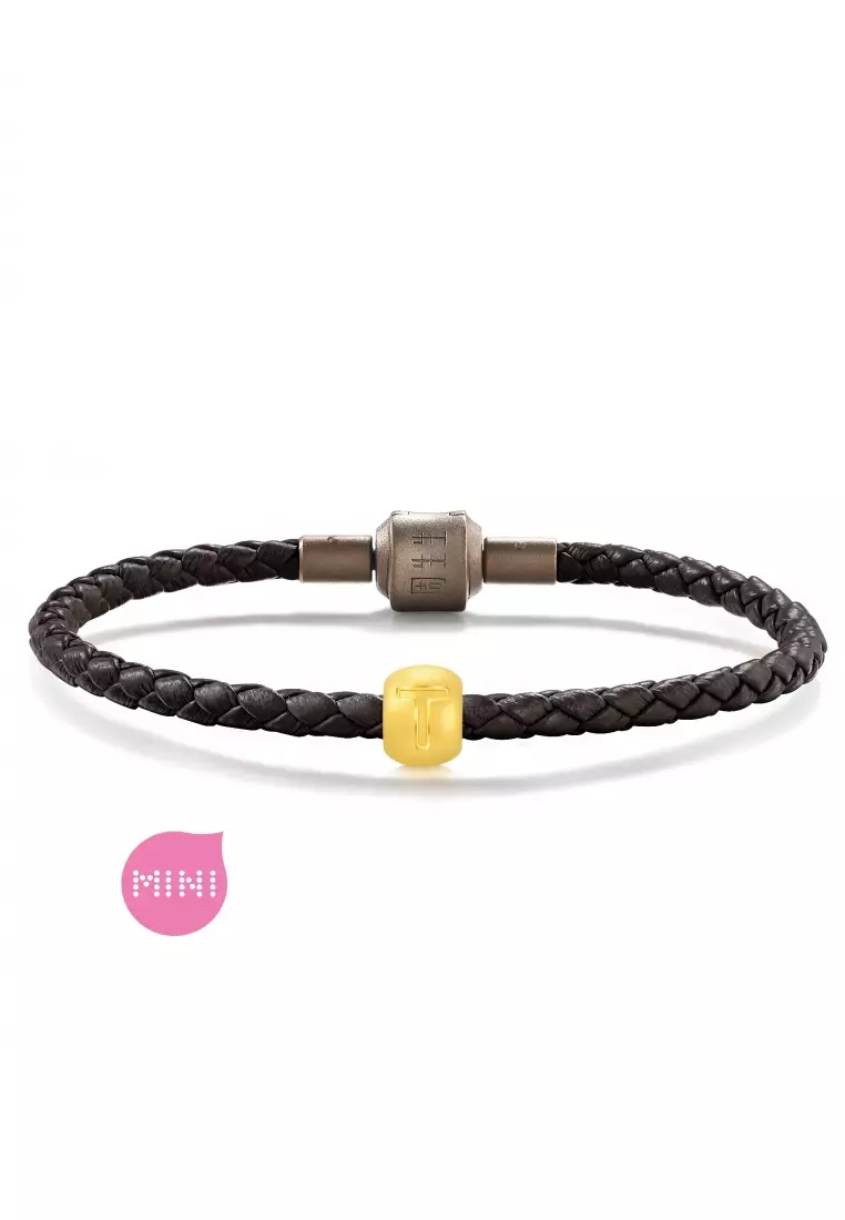 Charme 999 24K Gold Letter T Alphabet Charm 92914C (Bracelet not included)