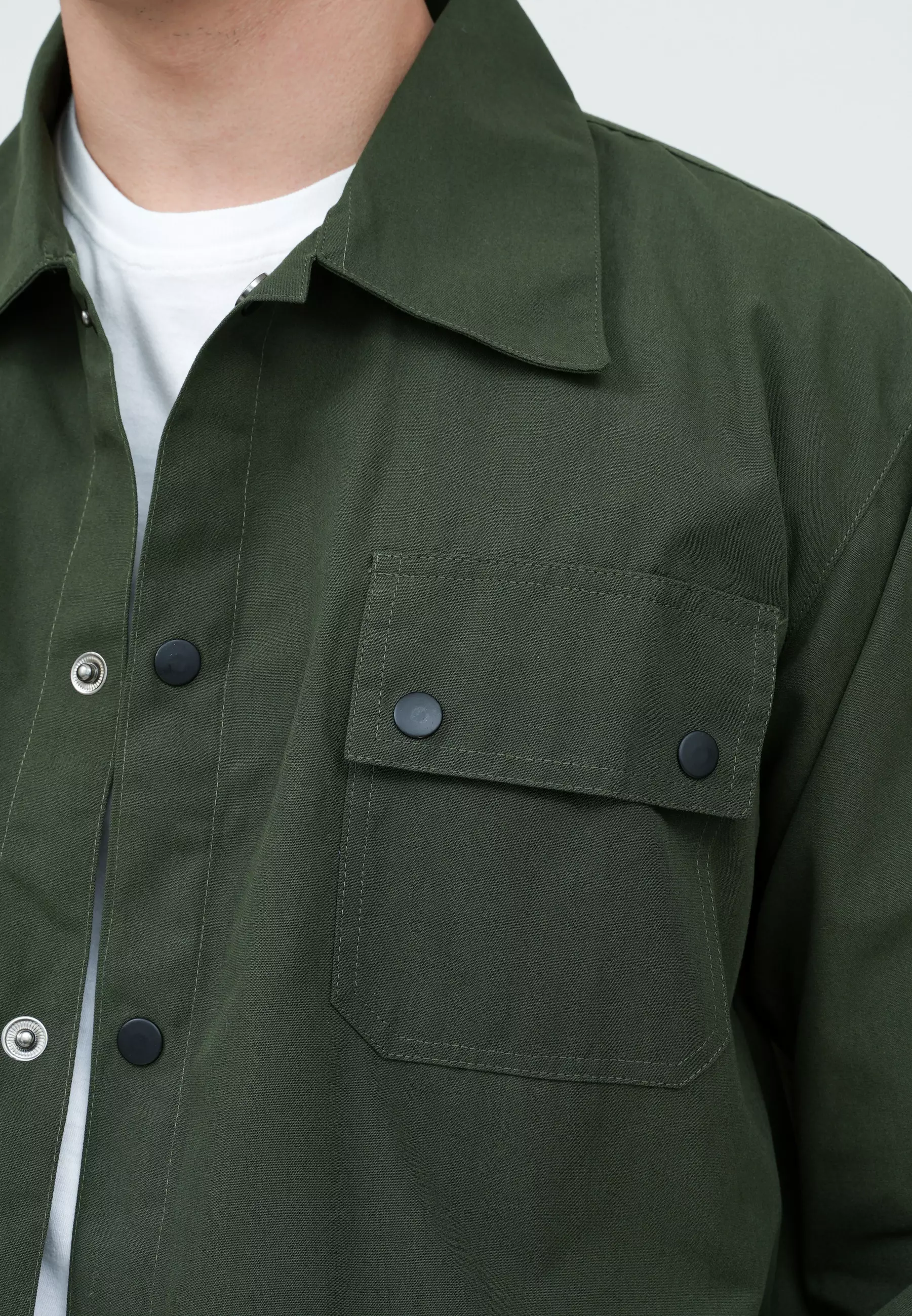 Houseofcuff Jaket Parka Army Unisex Motif Burung Bangau