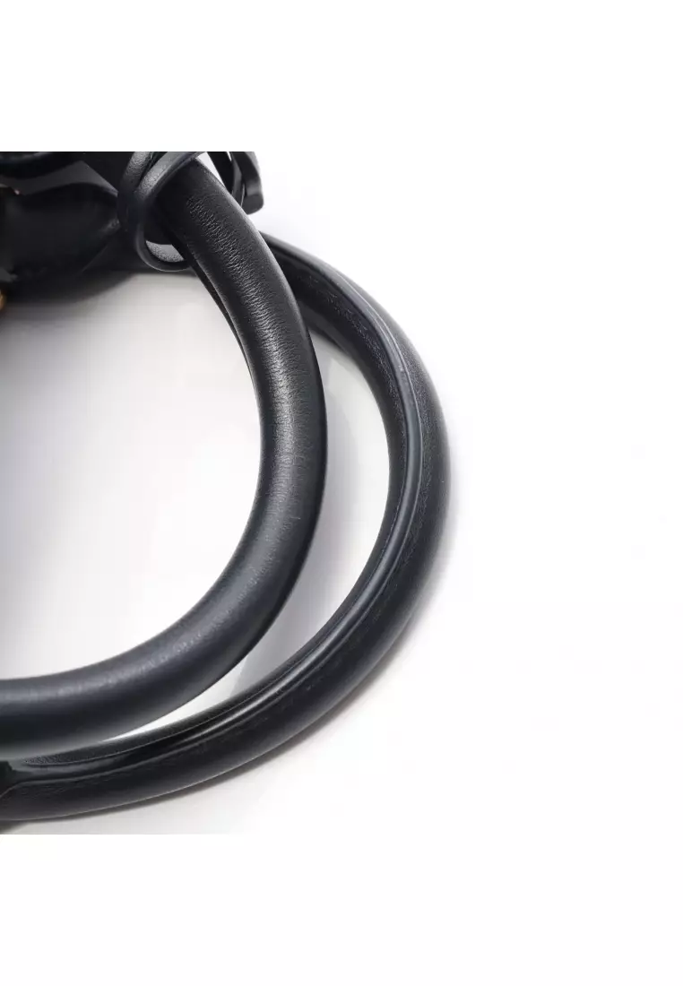 Pre-Loved Christian Dior Groove 20 groove Small oblique jacquard Handbag denim leather Indigo blue Navy 2WAY