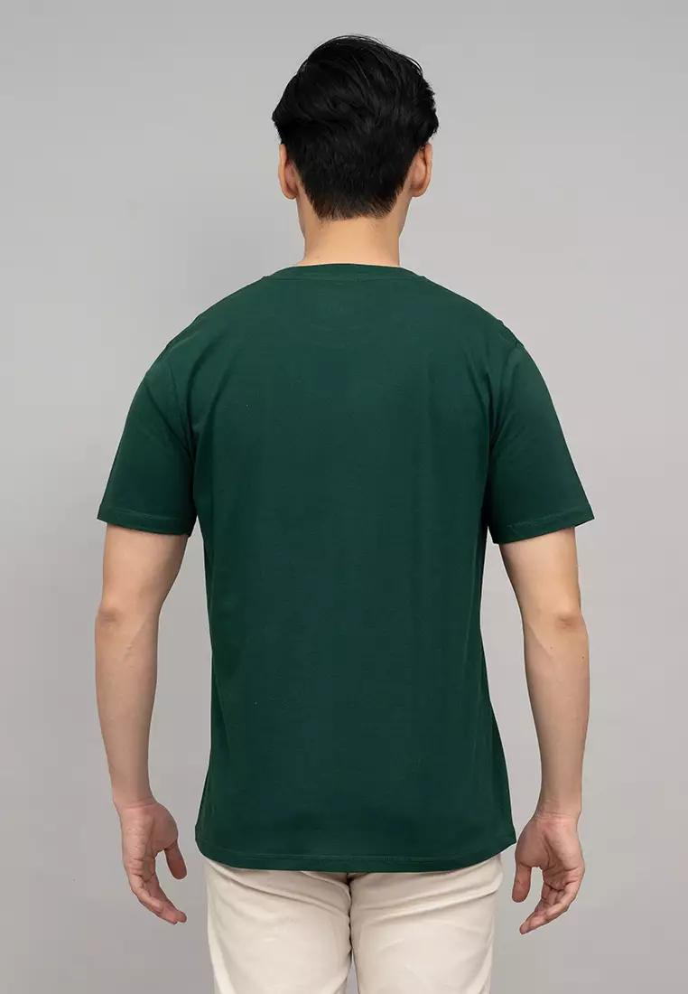 Houseofcuff T-shirt Kaos Polos Pendek Hijau Gelap Tersedia Size S-4XL