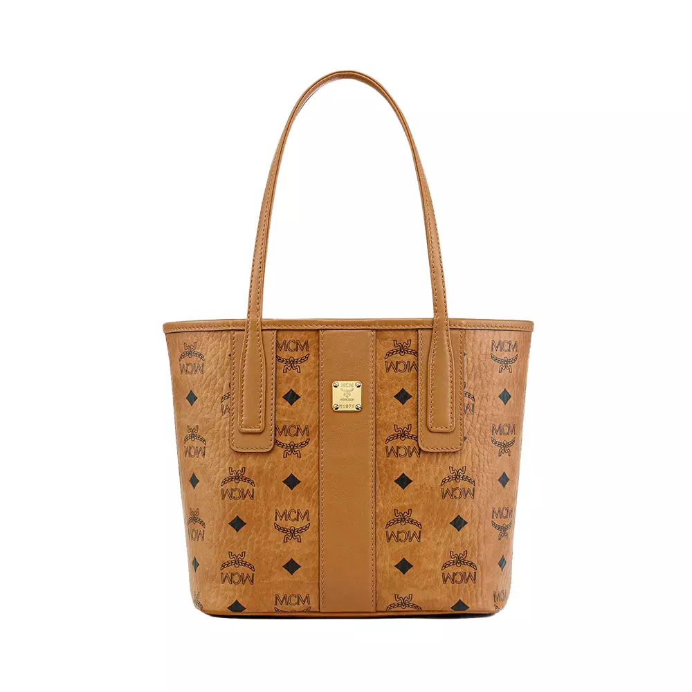 Jual MCM Mini Reversible Liz Shopper Bag in Visetos Cognac